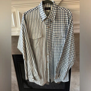Ruddock VNTG Western Shirt Button Down-100% Cotton w/ Extra Long Tail-Made USA